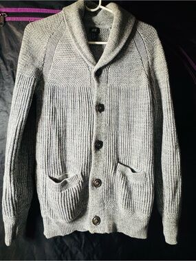 H&M Light Gray Knit Cardigan